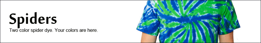 Spider two color Tie-Dye T-Shirts