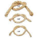 1/4" Natural Sisal Rope 5 Ft. (un-oiled) 