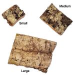 Small Cork Bark Slice 3pk - Natural Toy Parts