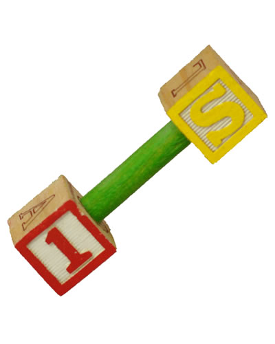 ABC Block Foot Toy - Happy Beaks Made In The USA
