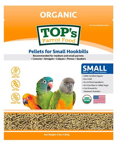 4 lbs Small Parrot Pellets - Top's Parrot Food